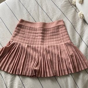 Pleated ballet pink skirt